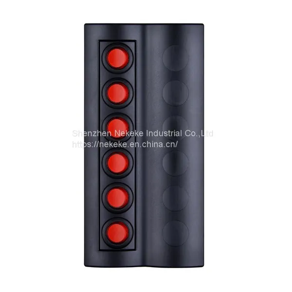 6 GANG 12V Circuit Breaker Jeep Boat Rocker Touch Panel Switch