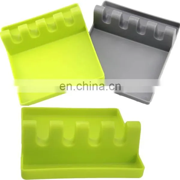 Durable Hot Selling Utensil Spatula Holder Silicone Spoon Rest photo-4