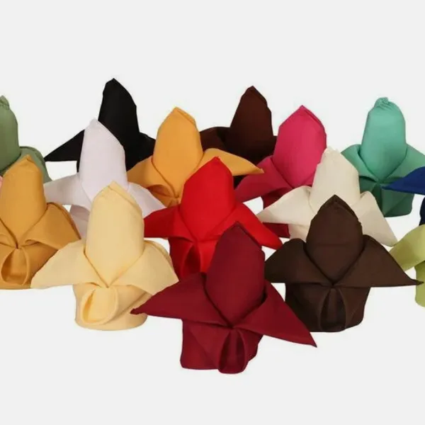 Polyester Table Linen Towel Napkin 20*20inch Microfiber Suede Napkin