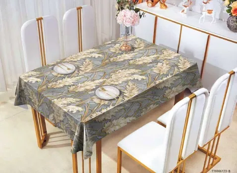 4 Pack Black, Rectangle Disposable Plastic Tablecloth for Picnic, Birthday, BBQ, Party, Wedding (Black, Rectangle, 54in. X108in.) photo-3