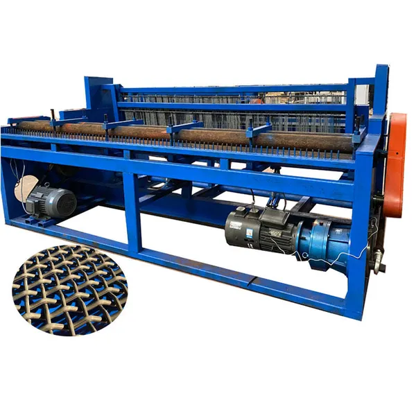 Hot-selling 2-6mm Steel Wire Mesh Screen Forming Machine, Embossed Wire Mesh Stamping Machine for Metal Grating photo-2
