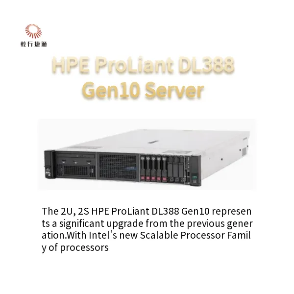 Future-proof enterprise IT server HPE DL388 Gen10 Rack Server