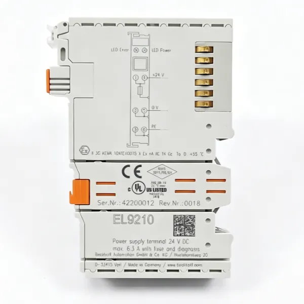 BECKHOFF EL9210 EtherCAT Potential Supply Terminal 24V DC With Diagnostics Fuse Power Feed Module Original New photo-5