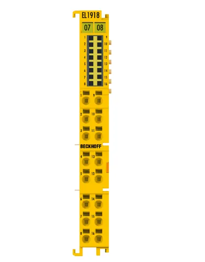 Beckhoff EL1918-2200 EtherCAT TwinSAFE 8-канальный терминал безопасного ввода 24 В DC, цифровой модуль ввода с защитой от сбоев