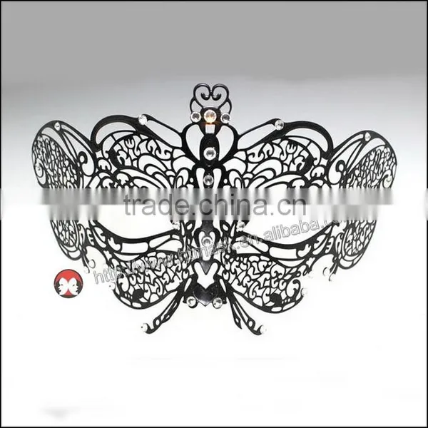 Fandango Women's Swan Metal Filigree Laser Cut Christmas Carnival Mask