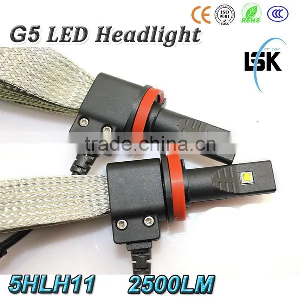Hot Sell !!! g5 Led Headlight 12v Car H11 20w Headlight With White Color 6500k photo-3