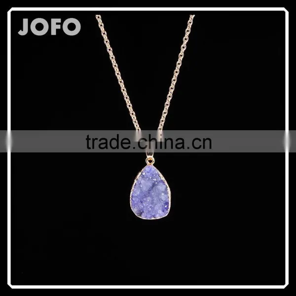 Druzy Natural Stone Necklace SMJ0126