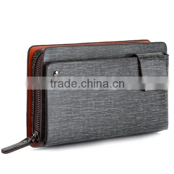 Big Size Design Your Own Wallet Genuine Leather Phone Card Hand Wallet photo-4