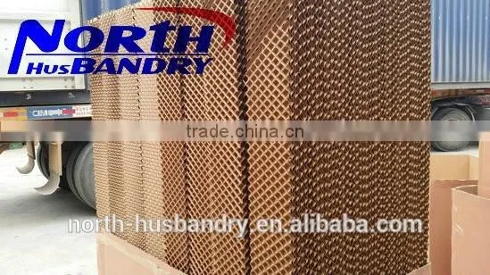Evaporative Cooling Pad With Aluminum Alloy Frame for Poultry Farm 7090 and 5090 US $70-80 / Cubic Meter ( FOB Price)