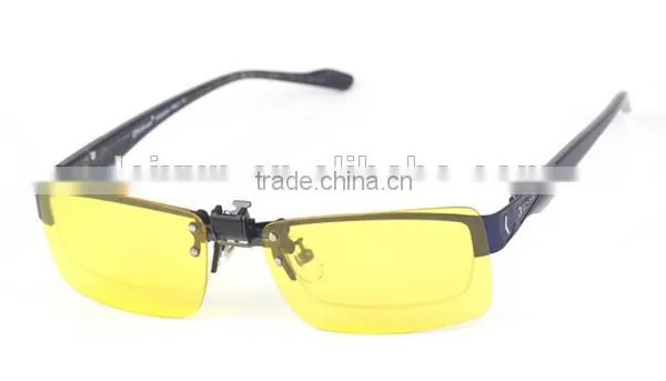 Yellow Polarized Clips on Glasses photo-2