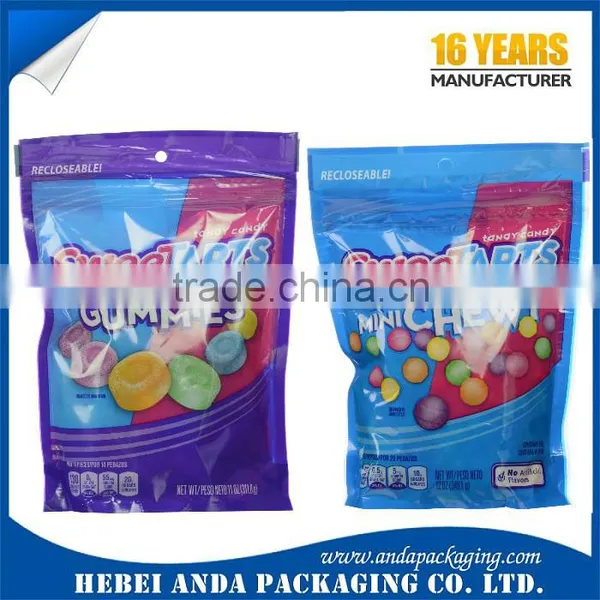 16 Years Wholesale Aluminum Foil Candy Bar Packaging Zipper Bag