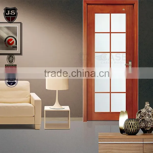 100% Solid Wood Simple Design for Wood Bedroom Door Glass With Compeitive Price photo-4