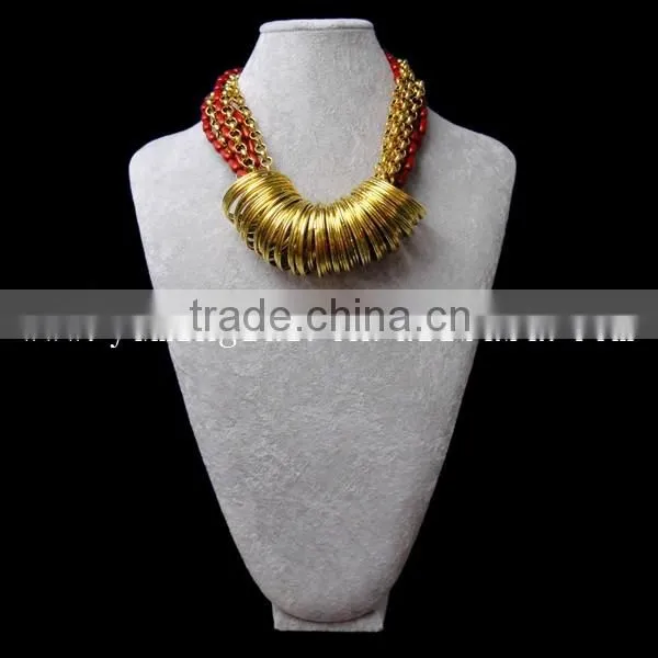 Fashion New Products Metal Handmade Collar Bead Trim Necklace Collar for Lady Decoration China Wholesale