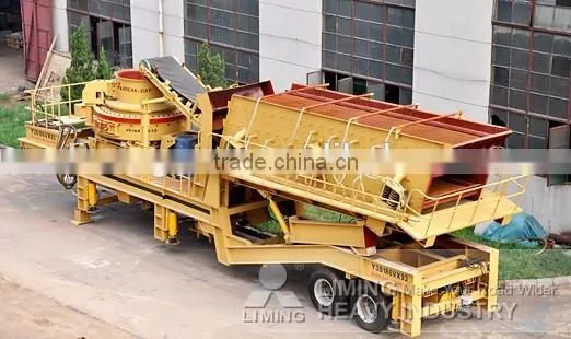 LIMING Small Scale Tire & Crawler Type Ore Mobile Jaw Crusher Quarry Machine photo-2