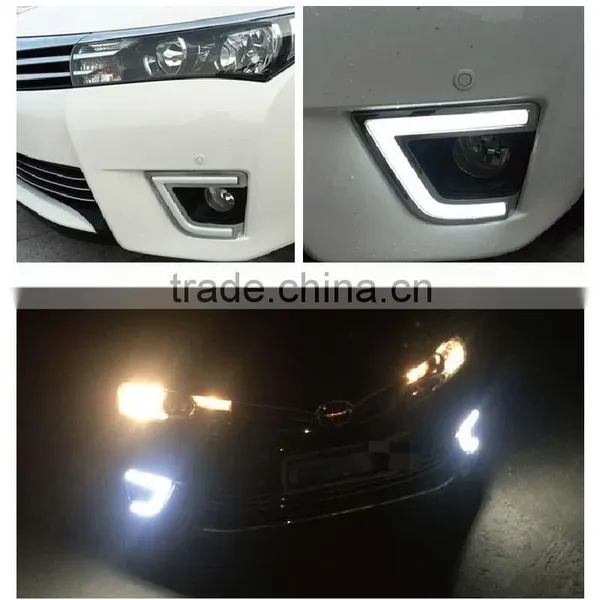 New Arrived! 2014-2015 TOYOTA COROLLA GUIDE LIGHT LED DAYTIME RUNNING LIGHT LED DRL FOR COROLLA FOG LAMP WITH TURN SIGNAL photo-6
