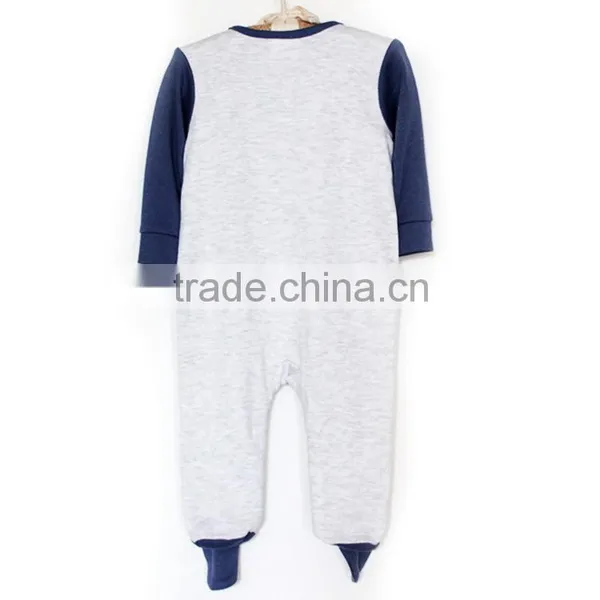 100% Cotton Boy Baby Romper Clothes With Chest Print photo-2