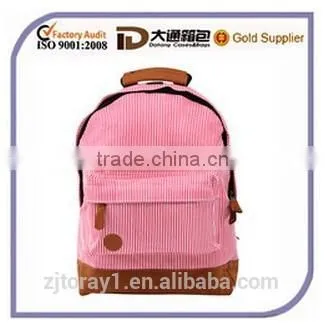 Stripe small cotton backpack