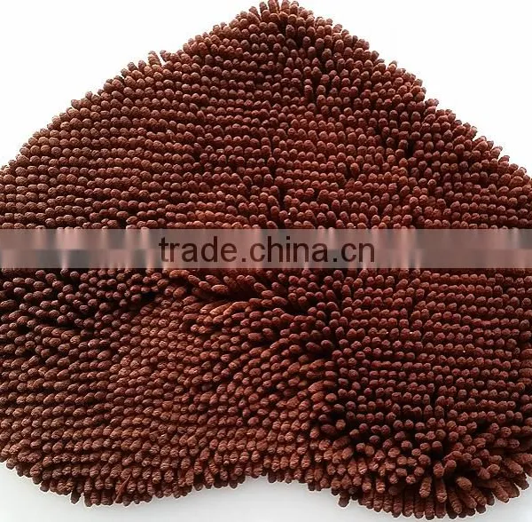 NEW Anti Slip Back Microfiber Chenille Carpet,microfiber Bath Mat / Chenille Mat-QINYI photo-5
