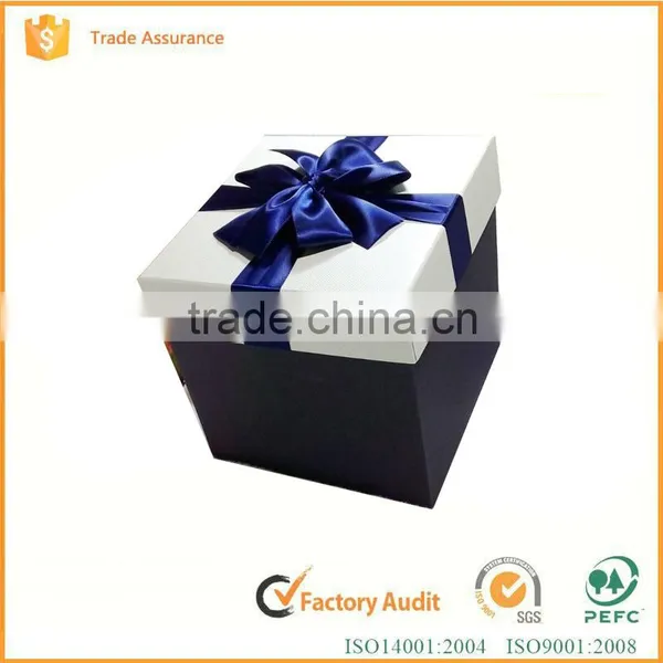 Hot Sale Square Large Gift Box Custom Elegant Lover Wedding Gift Paper Box Supplier's Choice photo-2