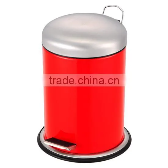 Rubber Painted Household Dustbin With Pedal
