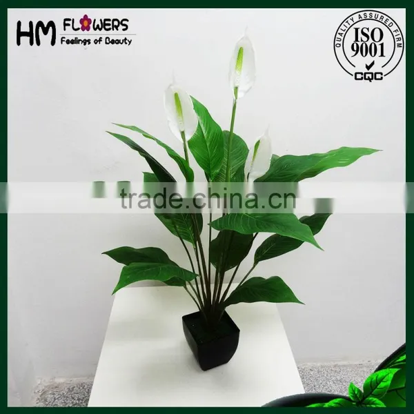 Artificial Peace Lily Flower Artificial Flower Pot photo-3
