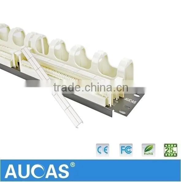 Manufacture 100 Pairs RJ11Patch Panel, Cat3 Voice Patch Panel, 110 Type Telephone Patch Panel photo-2