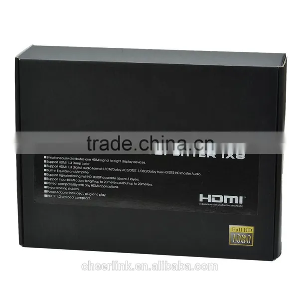 Hdmi V1.4 Hdmi Splitter 1x8/ Ultra hd 2160p (4k2k) /black photo-4