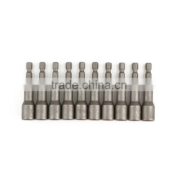 10Pieces 65mm Power Nut Driver Bit Set With Magnet photo-4