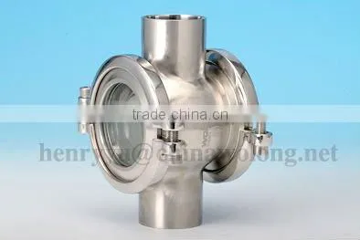 Stainless Steel Sanitary Tank Sight Glass 304 316al
