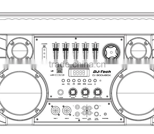 High Power Wonderful dj Speakers Master Volume Adjust Knob With LED Ring Sport Music Portable Speaker photo-6