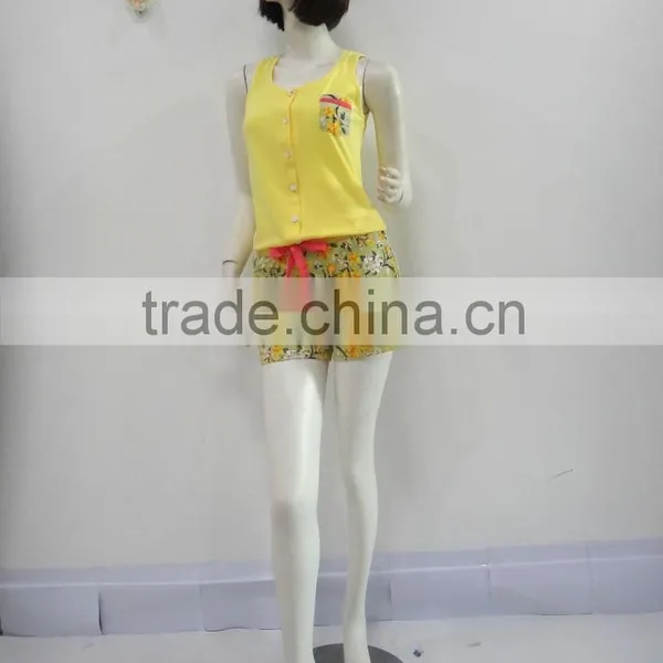 Pure and Fresh and Sweet Bowknot Sleeveless Pajamas Women photo-2