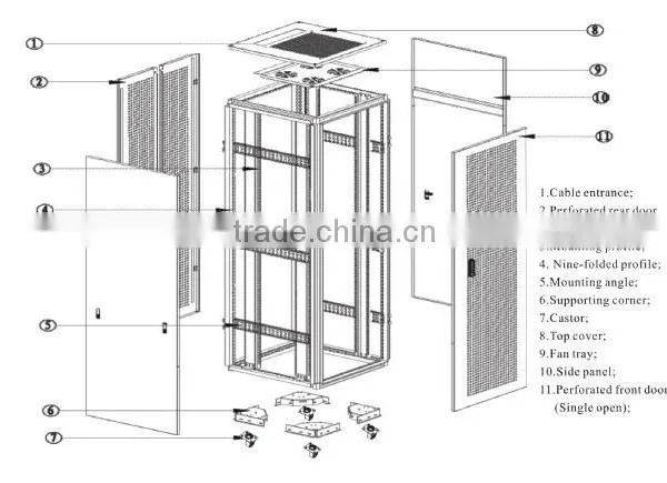 19'' Network Cabinet pc Cabinet photo-6