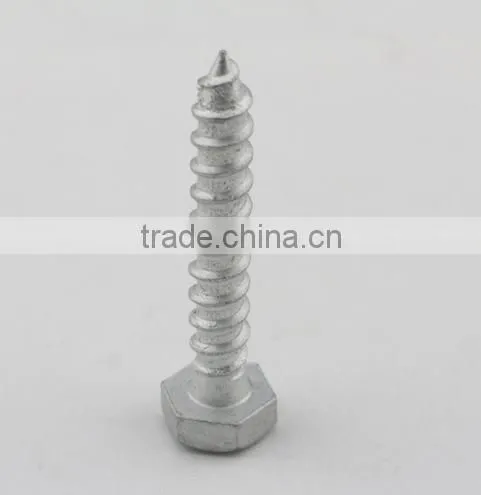 Hot dip galvanized Hexagon Head Wood Screws DIN571