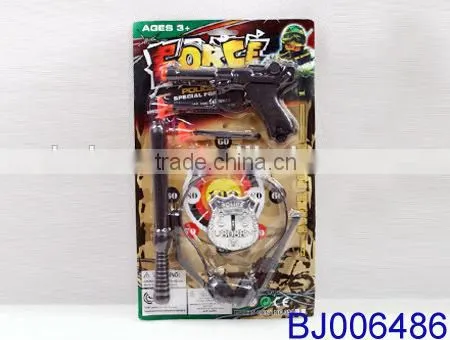 Happy Kid Toy Cool Cheap Plastic Toy Police Gun Play Set photo-2