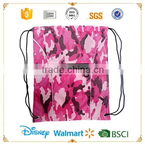Wholesale Promotional Camouflage Drawstring Bag