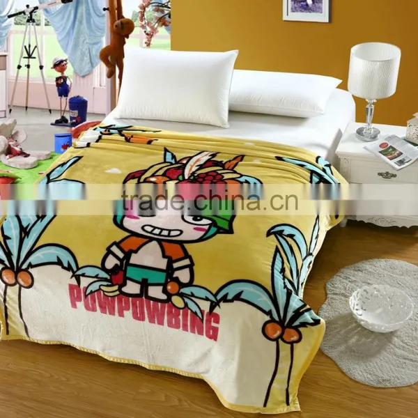 100% Polyester Blanket Factory China Micro Plush Printed Blanket Sherpa Blanket