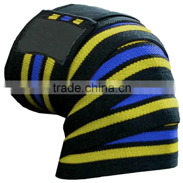 Elastic Knee Wraps/Super Heavy New Design High Quality Weightlifting Knee Wraps photo-2
