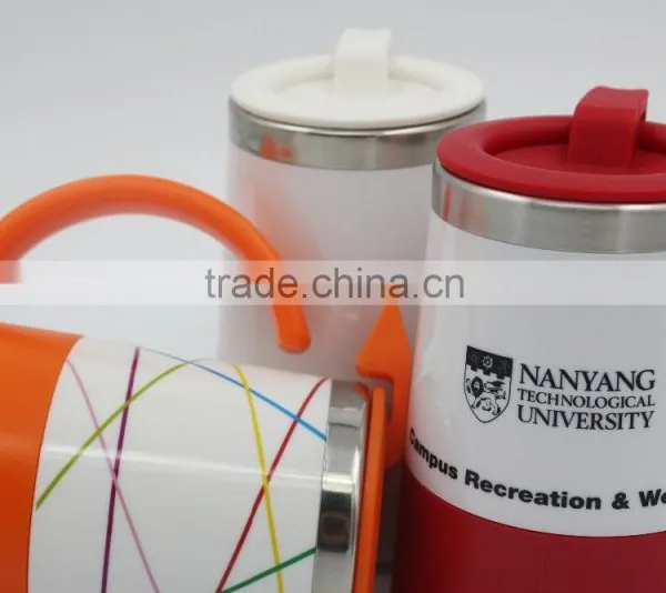 New Design High Quality Double Wall Arrow Coffee Mug/travel Mug/ Auto Mug