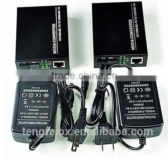 In Stock 10/100M Single Fiber Single Mode SC, 9V 12V dc Media Converter photo-3
