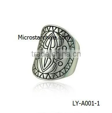 Hot Selling in Stock Alloy Cheap Heart Key Star Butterfly Antique Bohemian Rings photo-3
