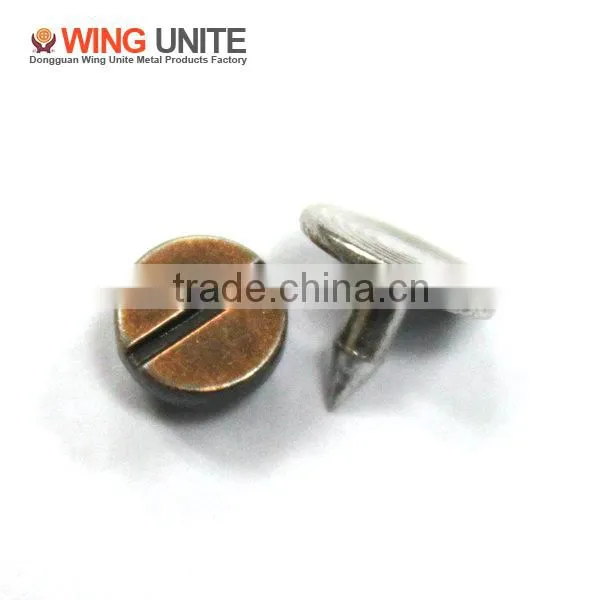 2016 custom design metal rivets for garments or handbag