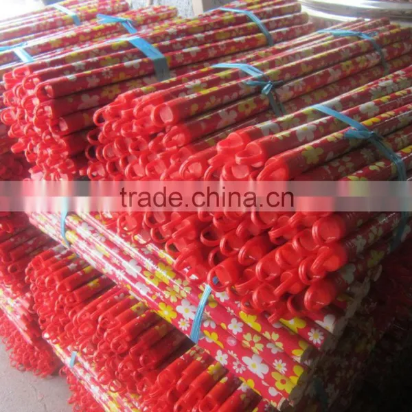 Heavy Duty Threaded End With Pvc Coating Wooden Broomstick Quality Choice