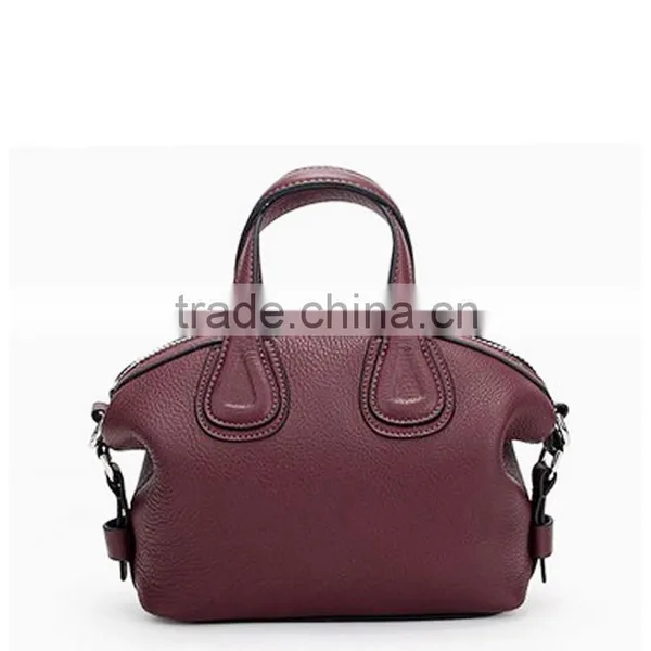 Purple Color Plain Leather Handbag Charms Wholesale photo-2