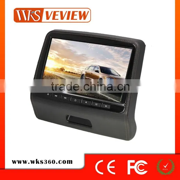 Hot Selling 9 Car Pillow Headrest Monitor DVD Player Without DVD Driver Car Mp3 Player