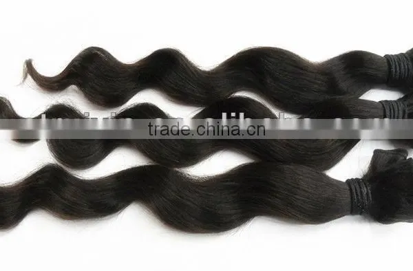 2014 unprocessed peruvian virgin hair weft loose wave hair extension