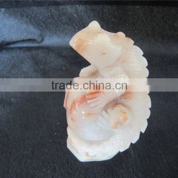 Lucky Quartz Crystal Lizard Animals for Healing Energy Decor photo-6