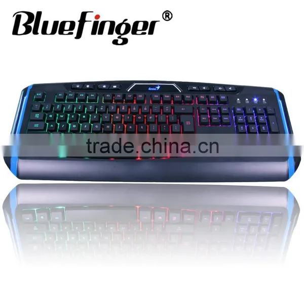 Rainbow Backlit USB Wired Computer Keyboard photo-5