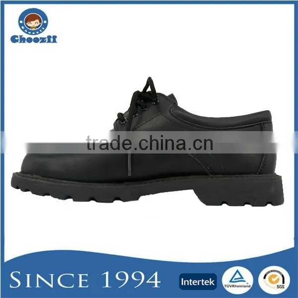 Factory Wholesale Teenager Boys Lace Up Formal Leather School Shoes photo-3