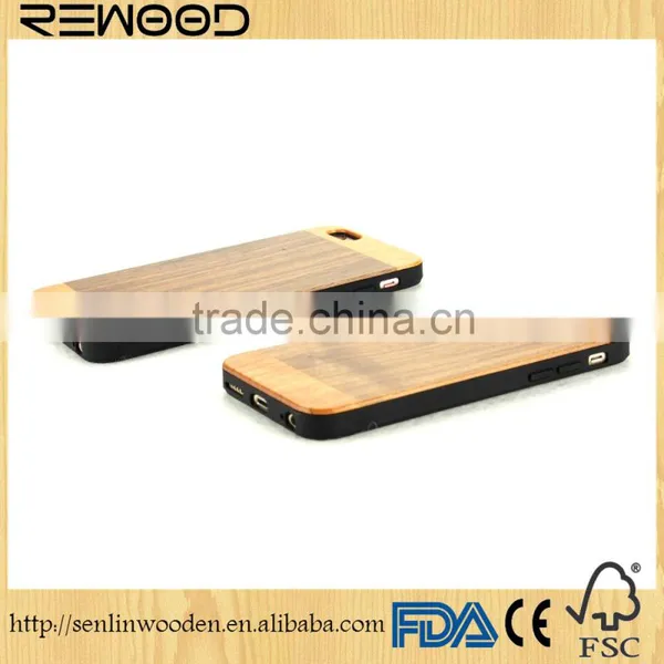 2016 New Arrival Unique Custom Phone Cases for 6/6s Real Wood Sculpture OEM LOGO Phone Cover Case photo-2