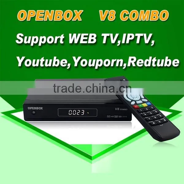 Wholesales DVB-S2+T2 HD Combo Satellite Receiver V8 Combo1080p Digital Decoder With IKS CCCAM Free IPTV Youtube Biss Key photo-3